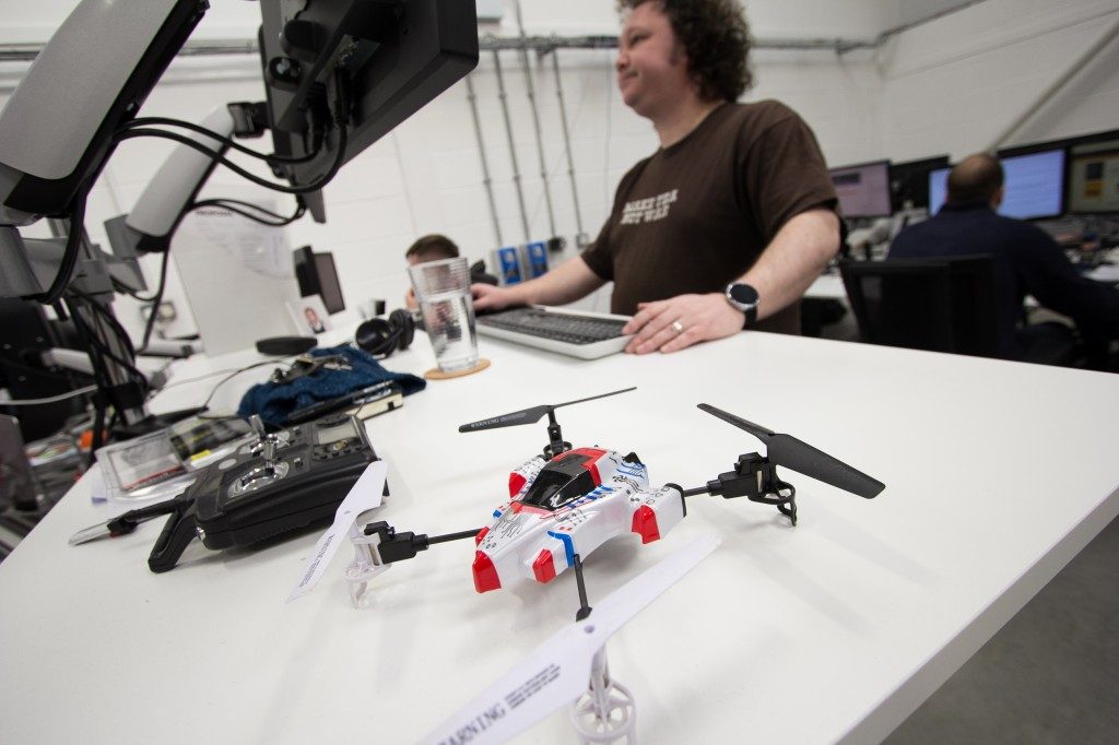 New office in Grimsby - Joe and quadcopter