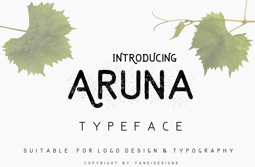 Aruna - Top Free Font for 2017